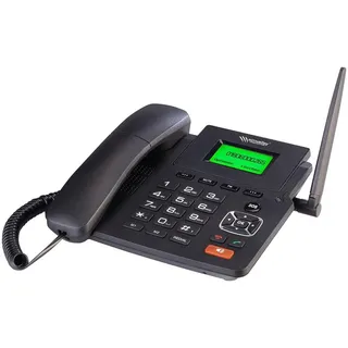 Simvalley Communications 4G Telefon: 4G-Tischtelefon, Hotspot-Funktion, WLAN, Akku, ohne Vertrag & SIM-Lock (LTE Tischtelefon, Funktelefon, Festnetztelefon)
