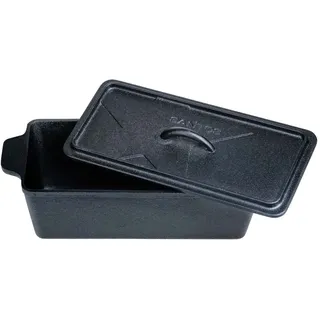 SANTOS BBQ Kastenform K4 mit Deckel, aus Gusseisen, 34 x 13 x 13,5 cm