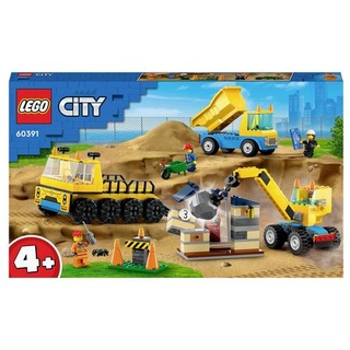 60391 LEGO® CITY Baufahrzeuge und Kran mit Abrissbirne
