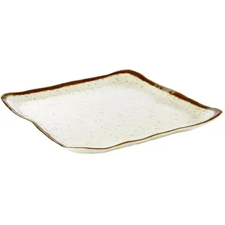 APS STONE ART Speiseteller 33 x 32,5 cm grau