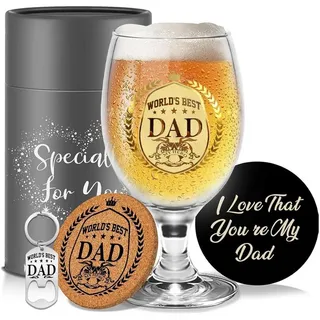 LuxusKollektion Bierglas Bierglas Personalisierte Gravur Papa Dad Geburtstag 5 Dad Biergläser bunt