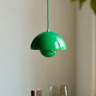 Pendelleuchte &Tradition, Flowerpot VP1, dimmbar, Grün, für Wohnzimmer, Metall, Design - 16