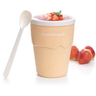 InnovaGoods - Becher für Eis & Slush-Eis mit Rezepten, Schnelle Zubereitung 5-10 Min, Kreatives Kochen, 150ml, Bunt, Kunststoff