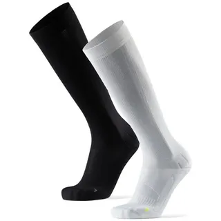 DANISH ENDURANCE Basicsocken Compression (2-Paar) Sport Kompressionsstrümpfe, 21-26 mmHg, für Herren & Damen bunt 39/42