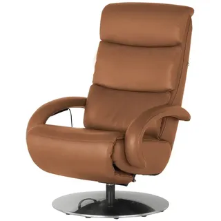 Hukla Ledersessel  Florian , braun , Maße (cm): B: 73 H: 109 T: 91.0