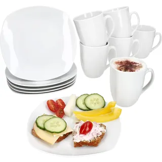 Mambocat Lotta Frühstücksset 12-tlg. weiß