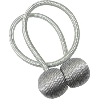 GARDINIA Raffhalter Flex-S mit Magnet, (2-tlg), vielfältige Anbringungsmöglichkeiten silberfarben