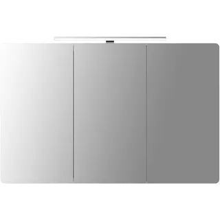 Sieper Badezimmerspiegel Serie Espella, Aluminium Spiegelschrank mit Beleuchtung, 17Tx120Bx80H cm