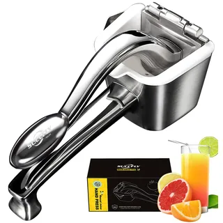 Zitronenpresse, Edelstahl, Zitruspresse, manuelle Orangensaftpresse, Zitronenpresse, robuste Handpresse, Zitruspresse, Limettenpresse, große Fruchtsaftpresse