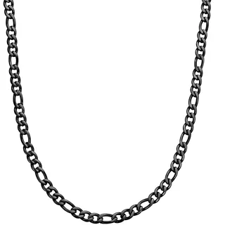 True Rebels Kette mit Anhänger TR304 schwarz / Edelstahl