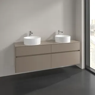 Villeroy & Boch Waschtischunterschrank 4 Auszüge 160 x 54,8 x 50 cm Taupe