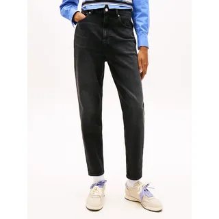 Tommy Hilfiger Tommy Jeans Mom-Jeans MOM JEAN UH TPR mit Logo-Stickereien, in knöchelfreier Länge blau 27