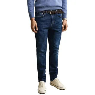 Gant 1000010 Slim Fit Jeans - Mid Blue Worn In - 40 - 32