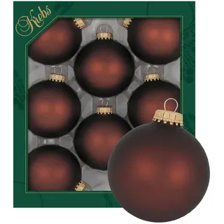 Krebs Glas Lauscha Satin-Mocca 7cm