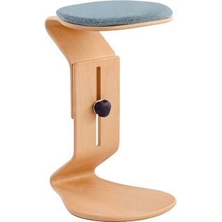 Arbeitshocker MAYER SITZMÖBEL "myERCOLINO" Hocker Gr. B/H: 38 cm x 55 cm, blau (hellblau) Bürohocker Sitzhocker Hocker