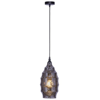 Paul Neuhaus LED Pendelleuchte Pendelleuchte SCARLETT Rauchglas, 1xE27/60W, Lampenschirm in Rauchglas schwarz