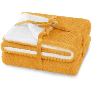 AmeliaHome Kuscheldecke 220 x 240 cm Orange