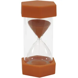 TimeTex Sanduhr, 12 cm, 6,5 cm Durchmesser, 10 Minuten, X-Groß, Orange