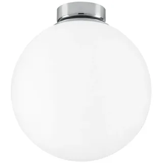 Luce Ambiente Design LED Deckenleuchte mit Glas-Kugel Lampenschirm, Ø 20cm, Dimmfunktion, LED wechselbar, Warmweiß, klein-e Kugel-Lampe mit Leuchmittel in 3 Stufen dimmbar über Schalter weiß Ø 20 cm | Ø 20 cm x 22 cm