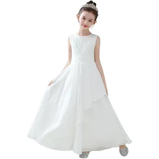 OTMYIGO Mädchen Ballkleider 2023 Chiffon Junior Brautjungfernkleid für Hochzeit Erstkommunion Kleider Festzug Abendball Kleider für besondere Anlässe