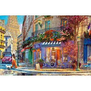 Nathan – Puzzle 3000 Teile – in den Straßen von Paris – Erwachsene und Kinder ab 14 Jahren – Premium-Puzzle – perfekte Integration – Nostalgie-Kollektion – 12001870