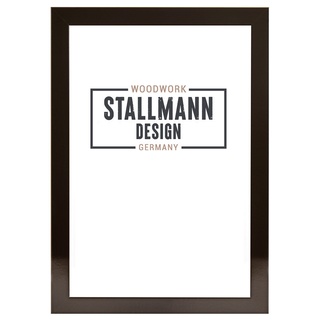 Stallmann Design SD Bilderrahmen mit Acrylglas-Antireflex, Rahmen new modern in 60x90 cm schwarz glanz, zum vertikalen oder horizontalen Aufhängen