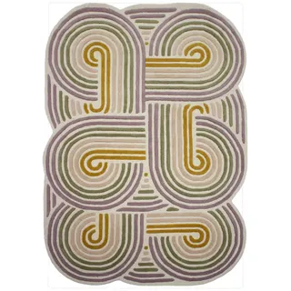 KADIMA DESIGN Wollteppich 140 x 200 cm Grün