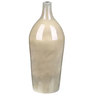 Beliani Blumenvase LEGANES Keramik 47 cm Taupe
