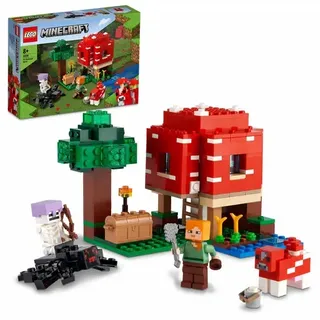 LEGO Minecraft 21179 Das Pilzhaus, Spielzeug ab 8 Jahren