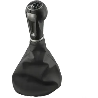URPIZY Schaltknauf 5/6 Gang Für SEAT Für IBIZA - Schalthebel Ersatz Aus Hochwertigem ABS - Einfache Installation - Universelle Passform - Schwarz(6th gear)