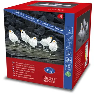 Konstsmide LED Acrylfigur Vögel 115 x 115 cm Klar