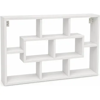 VCM Hängeregal 85 x 48 x 16 cm Weiß
