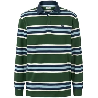 Tchibo - Langarm-Poloshirt - Herren - Gr. 5XL - weiß/gestreift