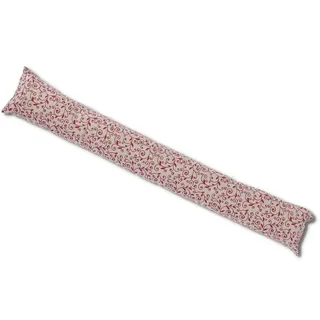 Casatessile Tiefgang 110 cm lang. gepolsterter und Abnehmbarer Bezug RICCIO Zugluftstopper aus Baumwolle. - Rosso
