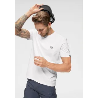 Alpha Industries »BASIC T SMALL LOGO«, weiß