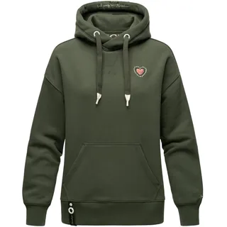 NAVAHOO Damen Kapuzensweatshirt Stylischer Damen Hoodie im Oversize-Look Goldfee