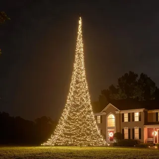 Fairybell LED Weihnachtsbaum 4x12 m 4000 LED Leuchten Outdoor warmweiß