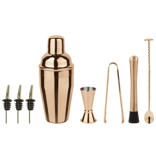 Sambonet  Paderno Cocktailset Cobbler Kupfer 8-teilig