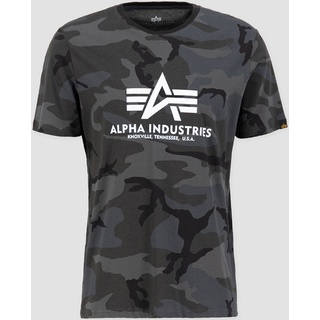 Alpha Industries Basic Camo T-Shirt, schwarz-mehrfarbig, Größe M