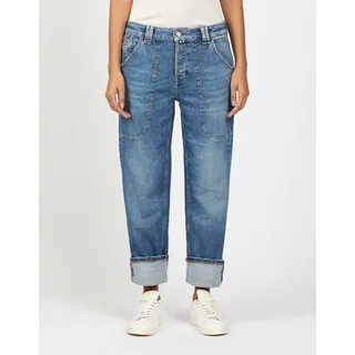 Gang Relaxed Fit Jeans mit Eingrifftaschen Modell 'Thelma WORKER", blau 32,