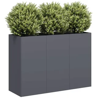 vidaXL Pflanzkübel 120 x 40 x 80 cm Anthrazit