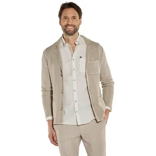 Engbers Stricksakko Herren Strick-Sakko strukturiert, Sand beige|braun 4XL