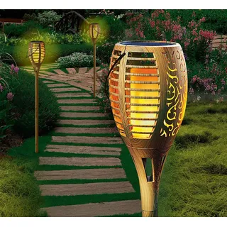 2er-Pack Solar-Gartenstecker »Flame«