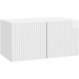 vidaXL Wandmontierter TV-Schrank 59,5 x 31 x 30 cm Hochglanz Weiß Holz/Holzwerkstoff