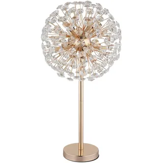 GLOBO Tischlampe Kristall Gold 8 Flammig