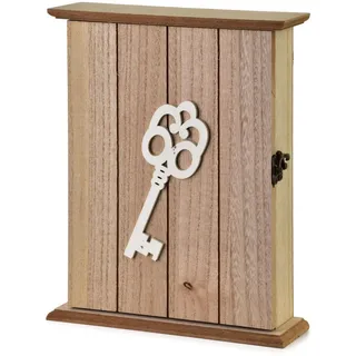 Mondex Schlüsselkasten, Braun, Holz, 20x24.5x6 cm, Garderobe, Schlüsselboards & -kästen