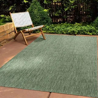 Tara Carpet Columbia Meliert In & Outdoor auch für die Küche grün 240x340 cm