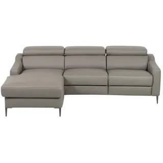 Uno Eckcouch Leder 2-Sitzer Beige