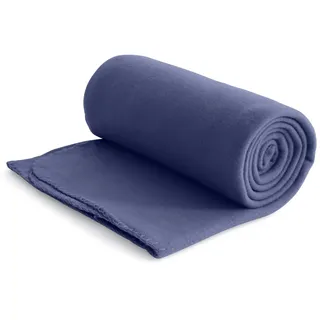 Wometo Eco Fleecedecke 130 x 160 cm Dunkelblau