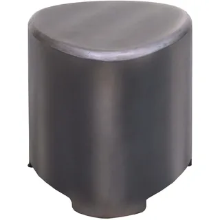 Mendler Hocker HWC-L74 Holz 30 x 40 x 30 cm Silber